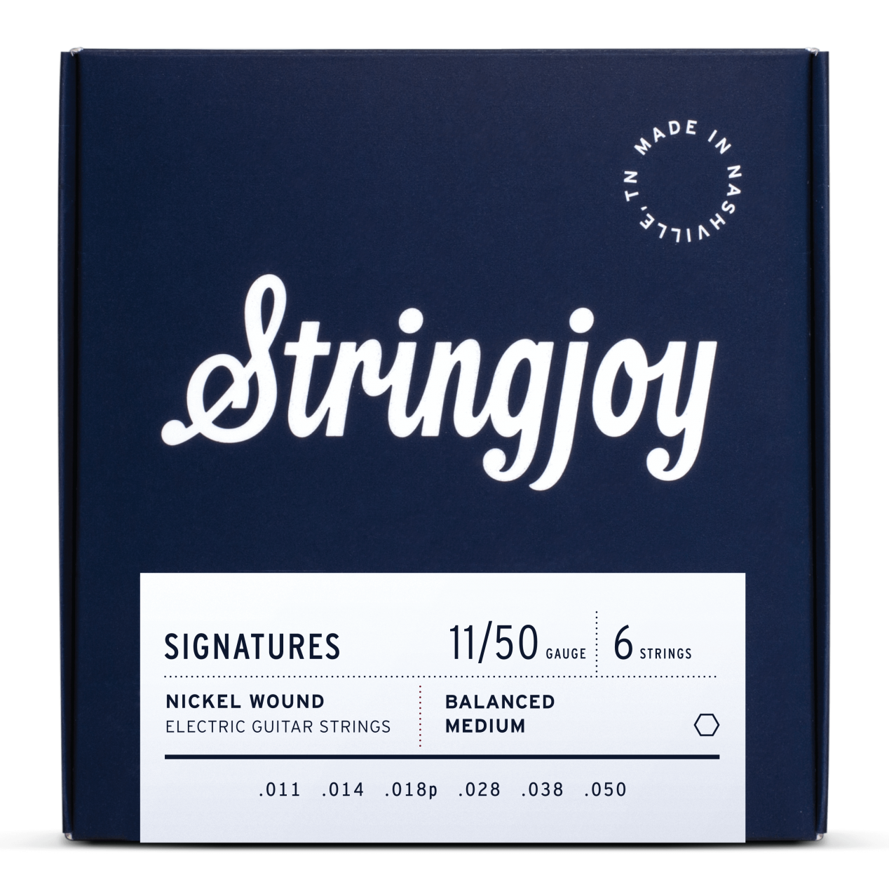 Stringjoy Signatures | Balanced Medium Gauge (11-50) Nickel Wound Electric Guitar Strings Stringjoy Signatures | Balanced Medium Gauge (11-50) Nickel Wound Electric Guitar Strings